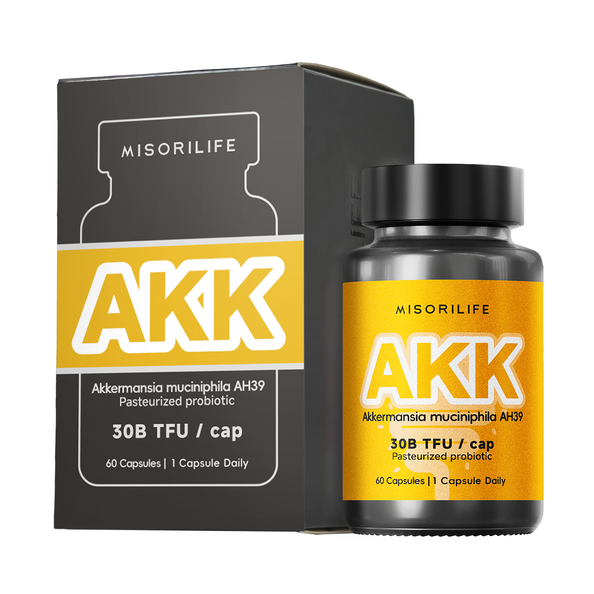 MISORILIFE AKK Pro益生（瘦子）菌升级！300亿TFU/粒（60粒/瓶）